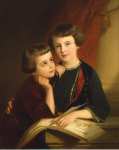 Keyser Nicaise de Portrait of Duke A.M. Gorchakovs Sons - Hermitage